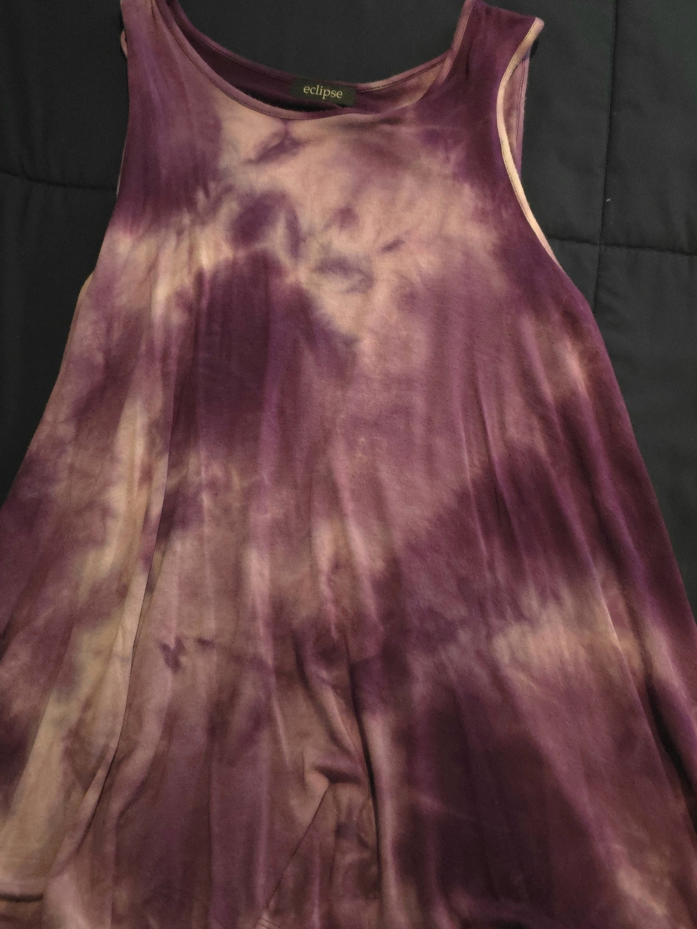 Eclipse Tie-Dye Swing Tank - Purple & White
